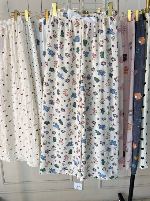 Summer Cute Printed Loose Pyjamas